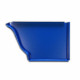 Fond de gouttière aluminium moulurée droit dév.300 coloris au choix Bleu-Gentiane