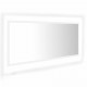 Miroir à led de bain 100x8,5x37 cm aggloméré - Couleur au choix Blanc