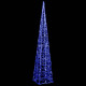 Cône lumineux décoratif à led acrylique 120 cm - Couleur de l'éclairage au choix Bleu