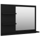 Miroir de salle de bain 60x10,5x45 cm aggloméré - Couleur au choix Noir