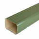 Tube de descente aluminium rectangulaire 60 x 80 mm longueur 2 mètres coloris au choix Vert-Reseda