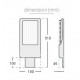 Luminaire urbain led 100w 180 ip66 - couleur eclairage au choix 