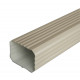 Dauphin aluminium 60 x 80 mm rectangulaire épaisseur 1,5 mm - coloris et longueur au choix Ivoire
