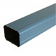 Tube de descente aluminium rectangulaire 60 x 80 mm longueur 2 mètres coloris au choix Bleu-Pigeon