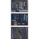 Servante d'atelier complete bgs - 263 outils - 7 tiroirs 