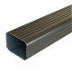 Dauphin aluminium 60 x 80 mm rectangulaire épaisseur 1,5 mm - coloris et longueur au choix Bronze