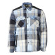 Chemise de travail en flanelle avec doublure fourrure MASCOT Customized - 23104-446-Bleu marine-S 