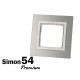 Plaque grise simple inox 