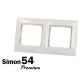 Plaque blanche double 