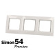 Plaque blanche triple 