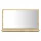 Miroir de bain 60x10,5x37 cm aggloméré - Couleur au choix Chêne
