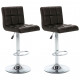 Tabourets de bar 2 pcs similicuir - Couleur au choix Marron