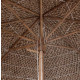 Parasol en bambou avec toit feuilles de bananier 270 cm 