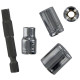 Lot de 4 douilles TIVOLY Ø 6 à 13mm + 1 porte-douille hexa 6.35 mm > 1/4' - 11501420001 