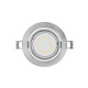 Lot de 3 spots led encastrable 3x3 watt - blanc chaud 