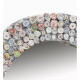 Miroir rond en papier recyclé 