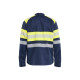 Chemise multinormes Marine/Jaune-Fluo 32291517 - Taille au choix 