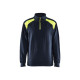 Sweat col camionneur 33531158 - Couleur et taille au choix Bleu-Marine-Foncé/Jaune-Fluo