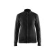 Sweat-shirt zippé coton femme 3372115 - Couleur et taille au choix Noir