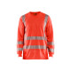 T-shirt longues col V anti- UV coloris au choix 33851013 Rouge fluo