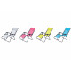 Fauteuil relax multi positions bleu - structure pliable - o'colors 