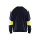 Sweat retardant flamme Marine/Jaune-Fluo 34581762 - Taille au choix 