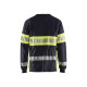 T-shirt à manches longues multinormes Marine/Jaune-Fluo 34841761 - Taille au choix 