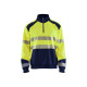 Sweat col camionneur haute-visibilité 35562528 - Couleur et taille au choix Jaune-fluo-marine