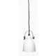 Petite suspension indus en métal blanc 