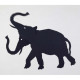 Ombre murale silhouette articulée eléphant eléphant 