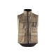 Gilet sans manches hiver doublé 38011900 - Couleur et taille au choix Beige