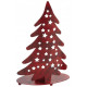 Photophore sapin de noël en métal 