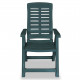 Chaises inclinables de jardin plastique - Couleur et nombre de chaise au choix Vert