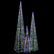 Jeu de cônes lumineux à led acrylique 60/90/120 cm - Couleur de l'éclairage au choix Multicolore