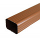 Dauphin aluminium 60 x 80 mm rectangulaire épaisseur 1,5 mm - coloris et longueur au choix Miel
