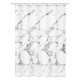 Rideau de douche marble 180x200 cm blanc et gris 