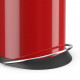 Hailo poubelle à pédale topdesign taille l 24 rouge 0523-919 