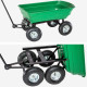 Chariot charrette de jardin 300 kg avec benne basculante outils jardinage helloshop26 0208001 