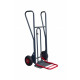 Diable standard bavette fixe + repliable à poignées fermées 350 kg  Pneumatiques