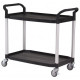 Desserte tertiaire 2 plateaux 250 kg - Dimensions plateaux au choix 915 x 520