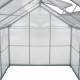 Serre de jardin jardinage outillage aluminium 250 x 185 x 195 cm  