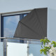 Écran de balcon 1,2 x 1,2 m noir polyester 