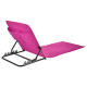 Chaise tapis de plage pliable pvc rose helloshop26 02_0011996 