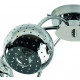 Lustre 6 branches boules métalliques 
