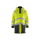 Veste de pluie longue niveau 3 haute-visibilité 43262005 - Couleur et taille au choix Jaune fluo-noir