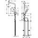 Mitigeur de cuisine 320 metris select m71 avec embout du bec extractible 1 jet, sbox finition stainless steel finish hansgrohe 