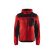 Veste tricotée à capuche 49302117 - Couleur et taille au choix Rouge-Noir