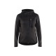 Veste tricotée à capuche femme 49312117 - Couleur et taille au choix Gris anthracite-noir