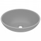 Lavabo ovale de luxe 40x33 cm céramique - Couleur au choix Gris-clair