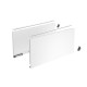 Profilé latéral de tiroir AvanTech YOU, hauteur 251 mm x NL 450 mm, Blanc, gauche et droite - HETTICH - 9353412 